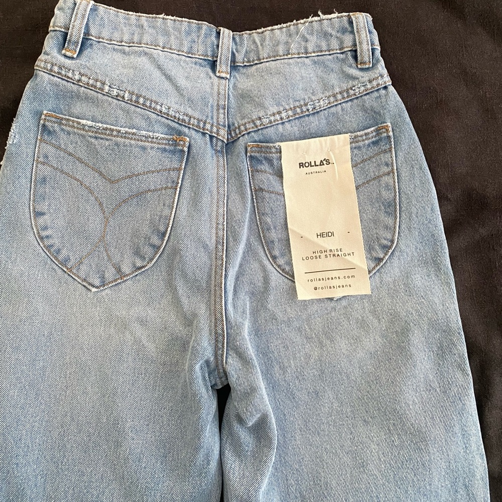 High Rise Loose Straight Jeans